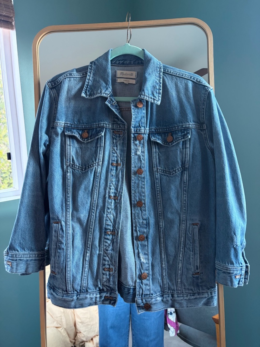 Madewell Oversized Light Blue Denim Jacket
